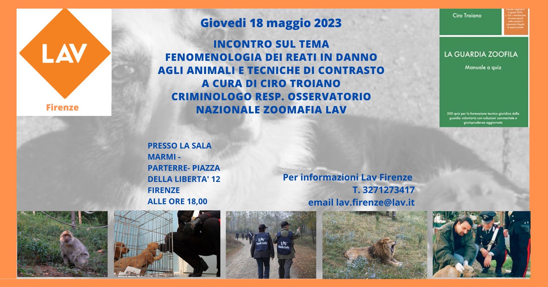 Incontro sul tema Fenomenologia dei reati in danno agli animali